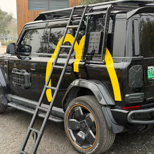 适用奇瑞icarv23落地伸缩侧爬梯车顶行李架平台折叠梯专用改装件