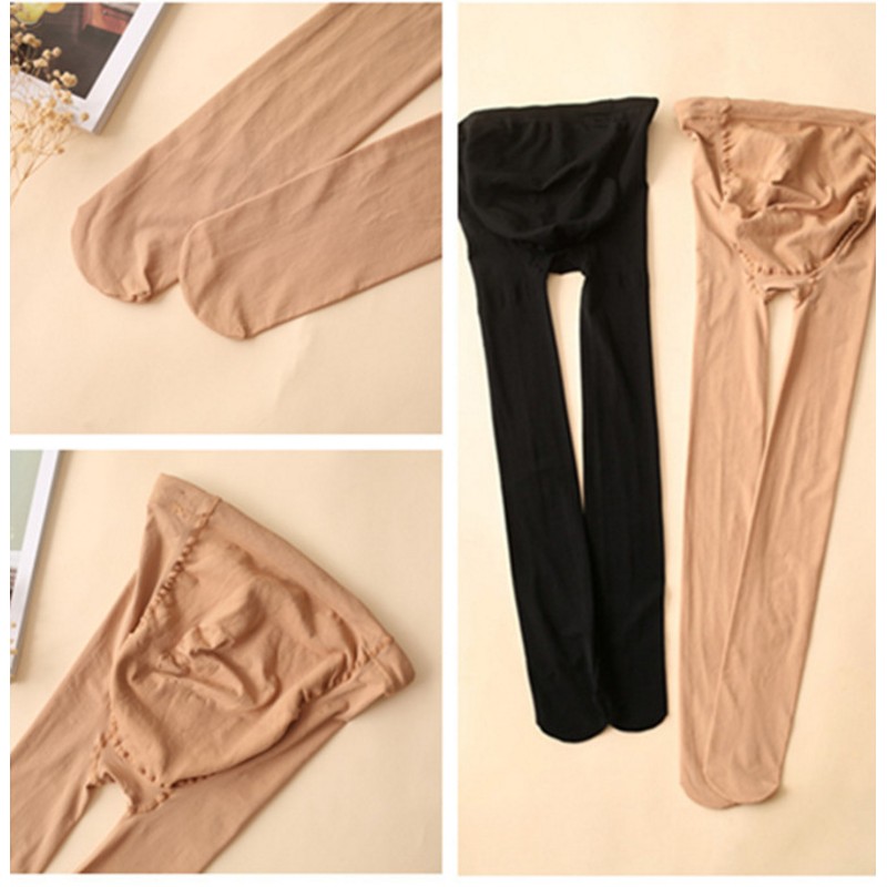 春秋款320D可调节孕妇托腹弹力丝袜连裤袜加大码打底裤袜代发