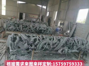 花岗岩石雕文化柱青石龙柱仿古雕刻广场景区龙柱石雕龙柱雕刻定制