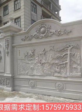 福建石材干挂石浮雕外墙别墅欧式