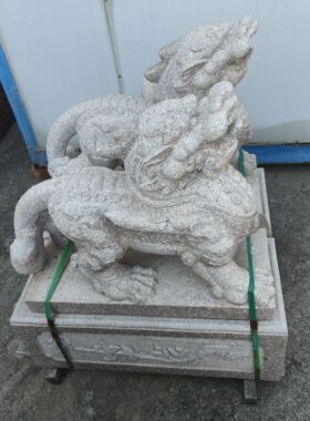 庭院门口石雕貔貅摆件公司酒店企业门口石雕貔貅摆件石雕貔貅定制