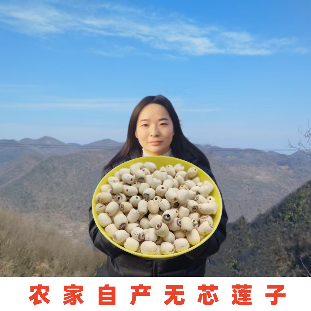 磨皮白莲子干货今年新货去芯通心莲粉糯藕莲蓬可配红枣银耳百合粥