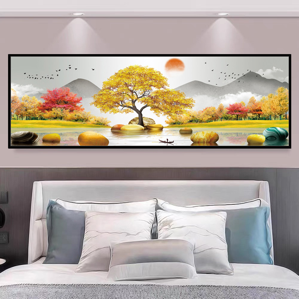 财源广进十字绣2026年新款年轻人的高级感客厅高端自己满刺绣手工