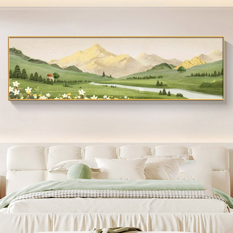 日照金山十字绣2026年新款高级感客厅简约现代卧室风景山水自己绣