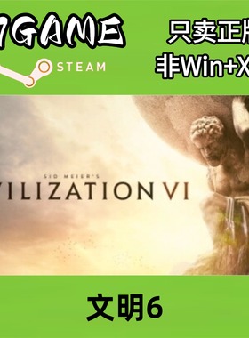 Steam 正版 国区 文明6 cdkey 激活入库 pc端游戏