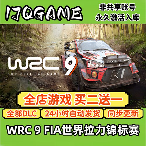 WRC 9 FIA世界拉力锦标赛 STEAM游戏全球cdk全dlc 永久入库单机