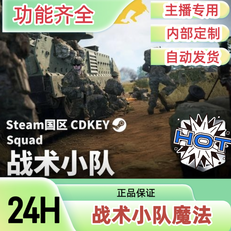 （自动发货）战术小队ve魔法squad稳定好用 支持steam平台