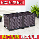 阳台种菜深花盆楼顶专用葡萄蔷薇月季 花箱花槽大号果树盆50种植箱