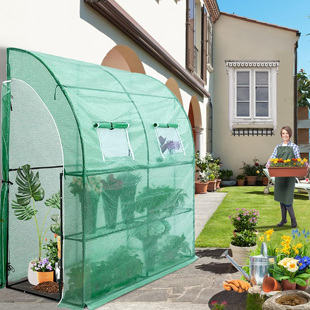 花房架子保温棚防寒防雨家用温棚蔬菜小暖棚花棚冬天室外大棚支架