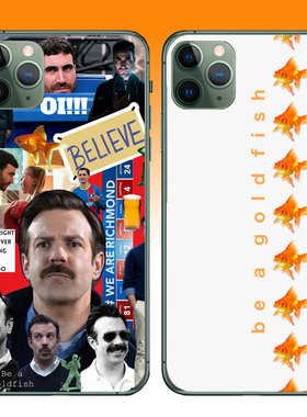 美剧周边足球教练 Ted Lasso英文语录适用苹果14promax手机壳iPhoneXR文字be a gold fish金鱼