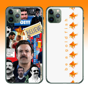 美剧周边足球教练 Ted Lasso英文语录适用苹果14promax手机壳iPhoneXR文字be a gold fish金鱼