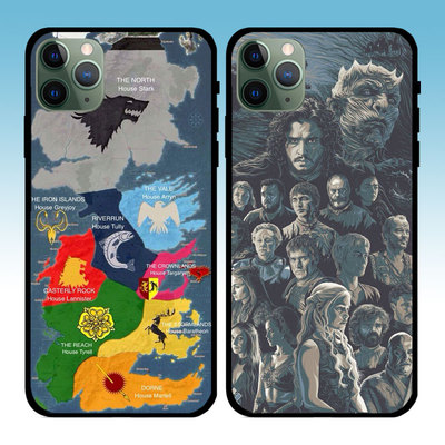 权力的游戏Game of Thrones适用苹果16promax手机壳iPhoneXR黑色软壳