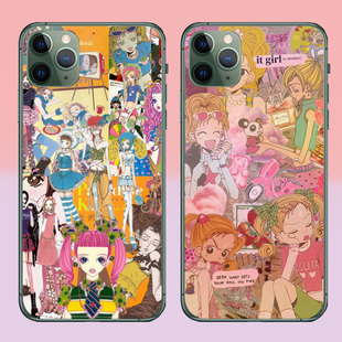 适用苹果16pro手机壳安卓透明软壳近所物语芳邻同盟会Neighborhood Story日本漫画Ai Yazawa矢泽爱漫画女孩