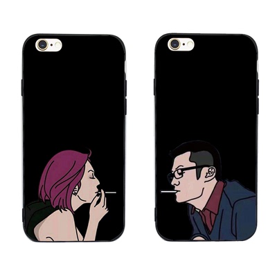 杨千嬅余文乐志明与春娇抽烟情侣适用苹果13promax手机壳iPhoneXR