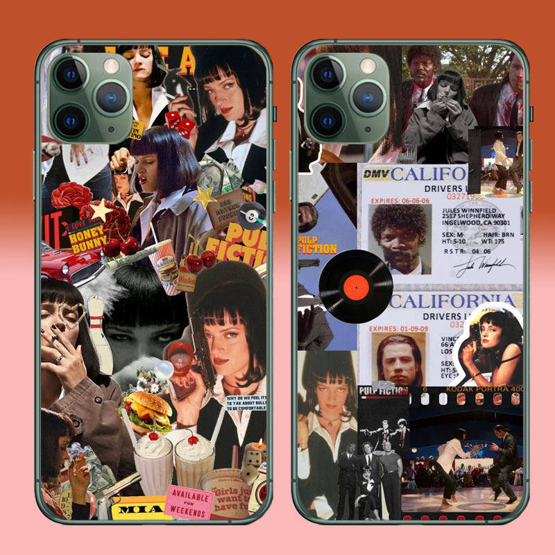 Pulp Fiction低俗小说适用苹果14promax手机壳iPhoneXR昆汀电影蜜娅女孩欧美周边