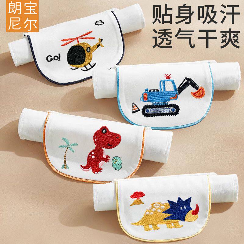 宝宝纯棉纱布吸汗巾幼儿