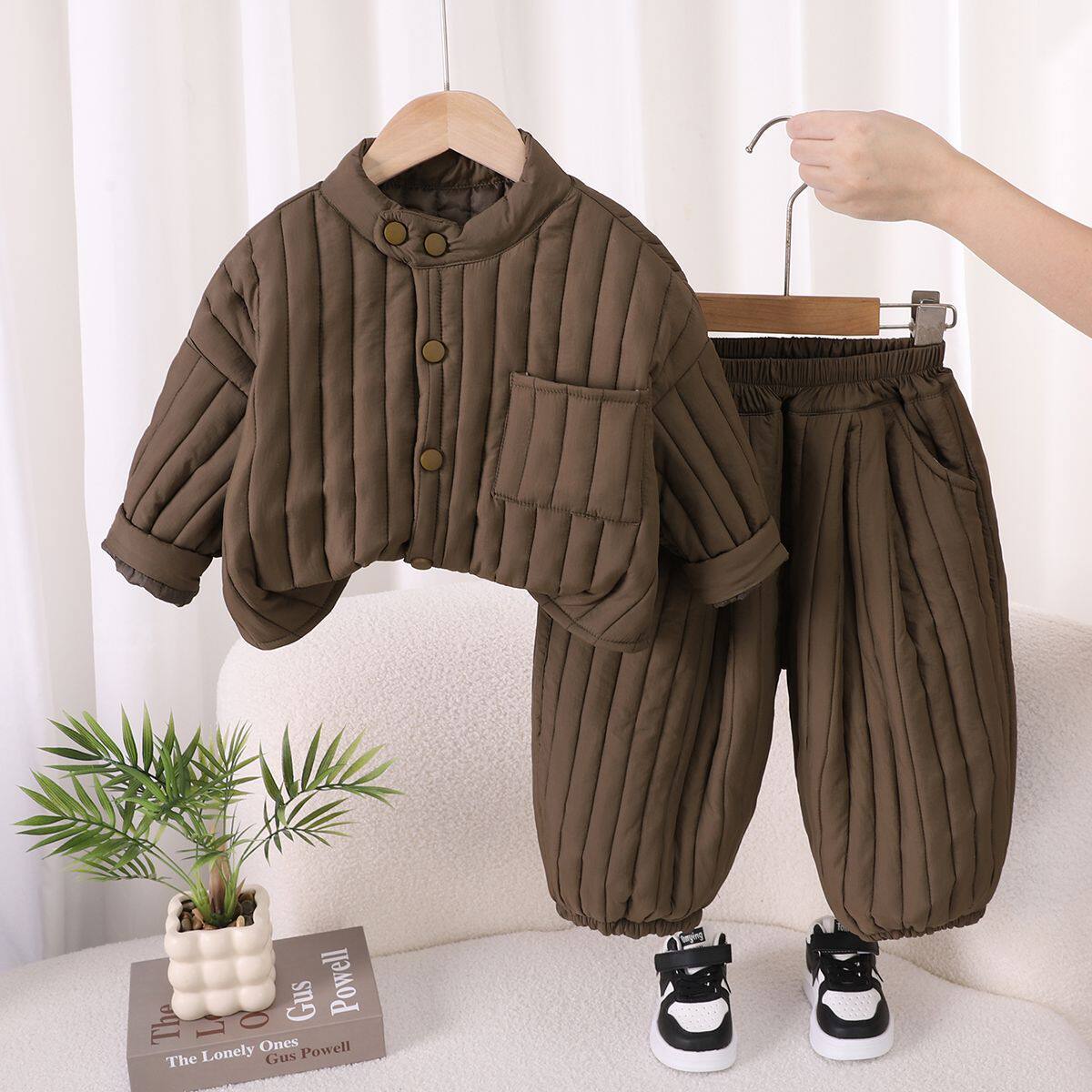 男童儿童棉服套装秋冬加