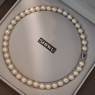 倪妮同款珍珠项链轻奢小众首饰高级感秋冬毛衣链珍珠项链2025新款