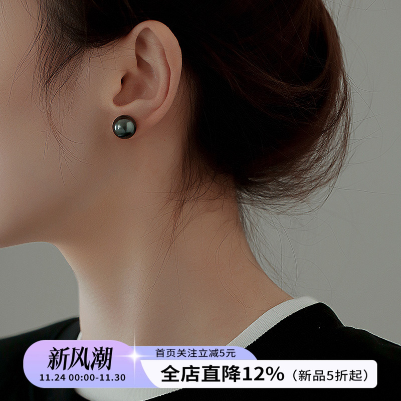 饰悟999纯银高级女耳钉