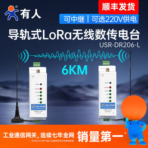LoRaDTU模块数传电台有人DR206