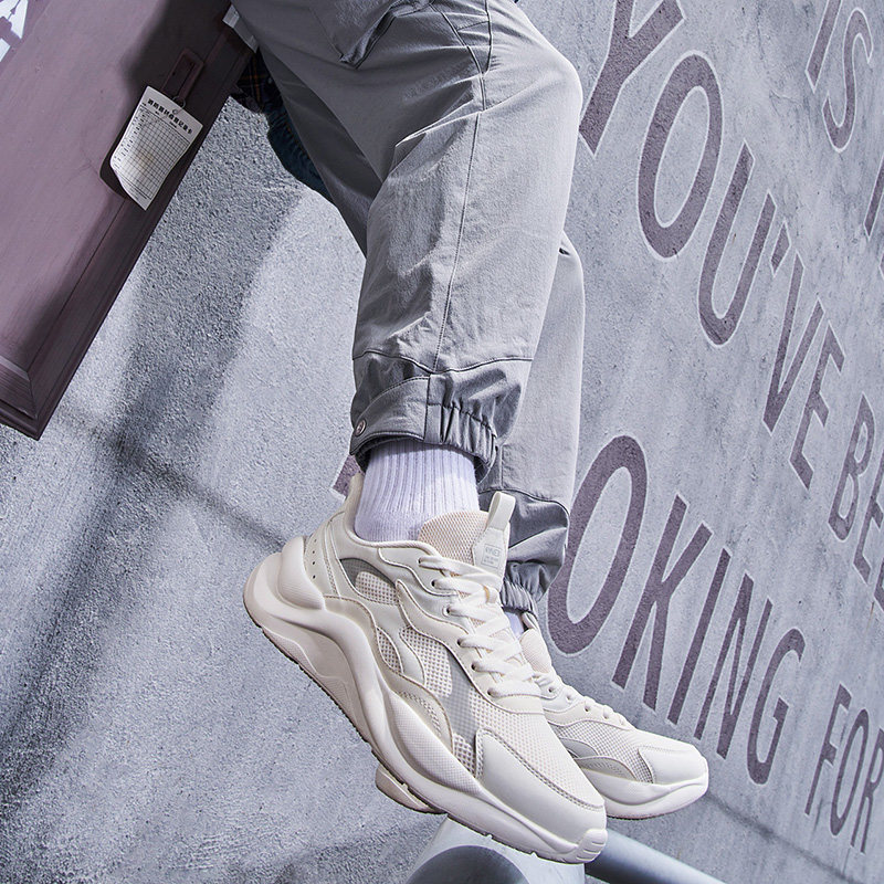 361男女鞋运动鞋2023春季361复古鞋男女潮流网面阿甘鞋休闲跑鞋