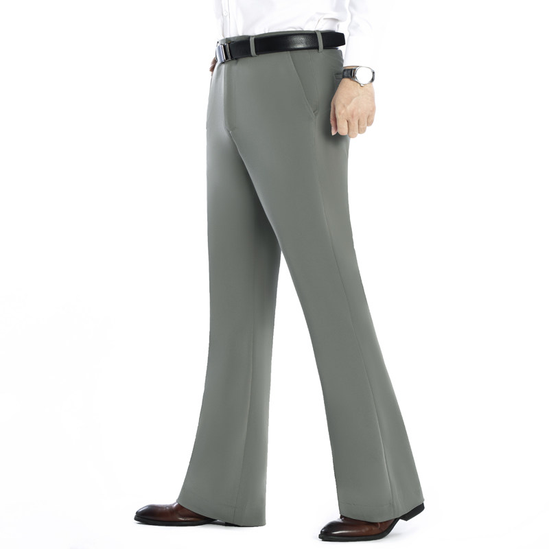 秋冬高端垂感弹力阔腿裤男士微喇叭裤加厚百搭抗皱直筒裤男跳舞裤,男装,休闲裤,淘宝优惠券,粉丝福利购,淘宝优惠卷