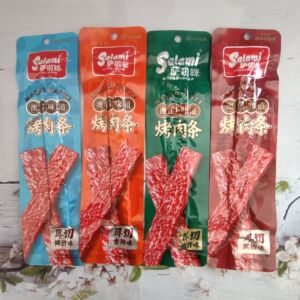 萨啦咪澳门味道烤肉条原汁黑椒味肉脯20g*30包网红即食休闲零食