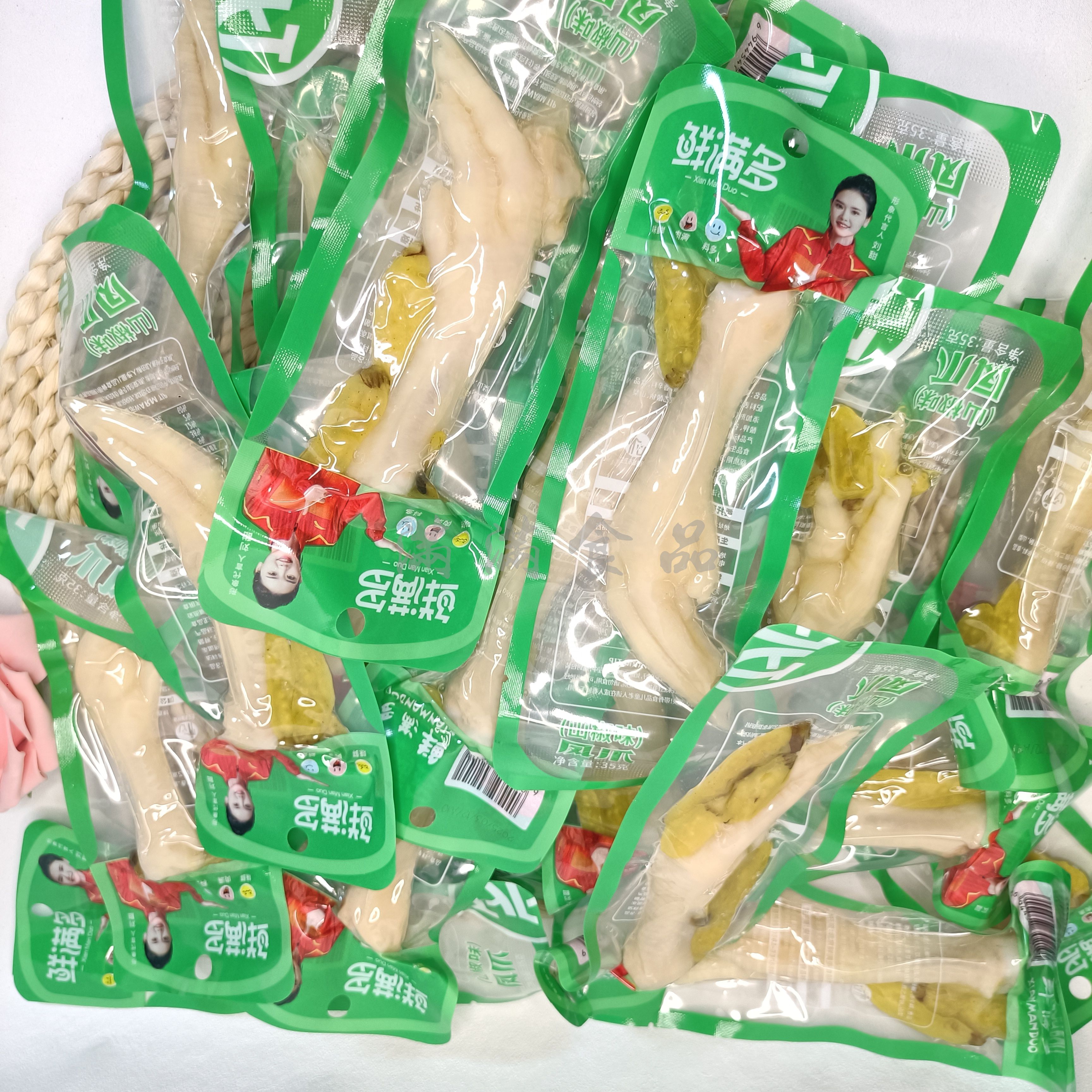 鲜满多凤爪山椒味鸡爪重庆风味