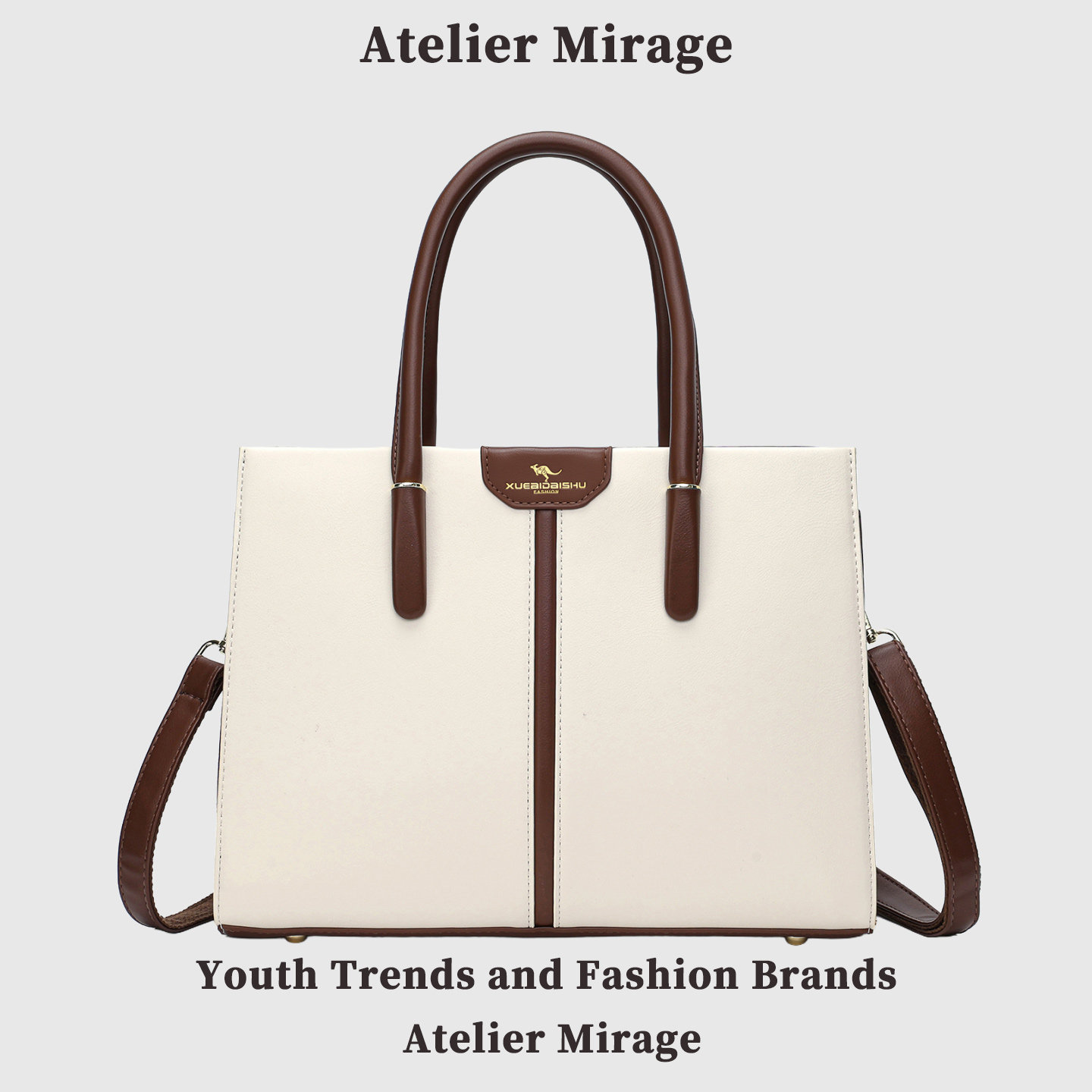 Atelier Mirage2026新款简约拼色定型通勤斜挎大容量气质手提女包