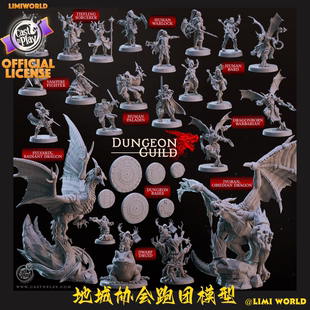 地牢主题NPC怪物合集巨龙矮人帕拉丁DND桌游跑团战棋树脂模型