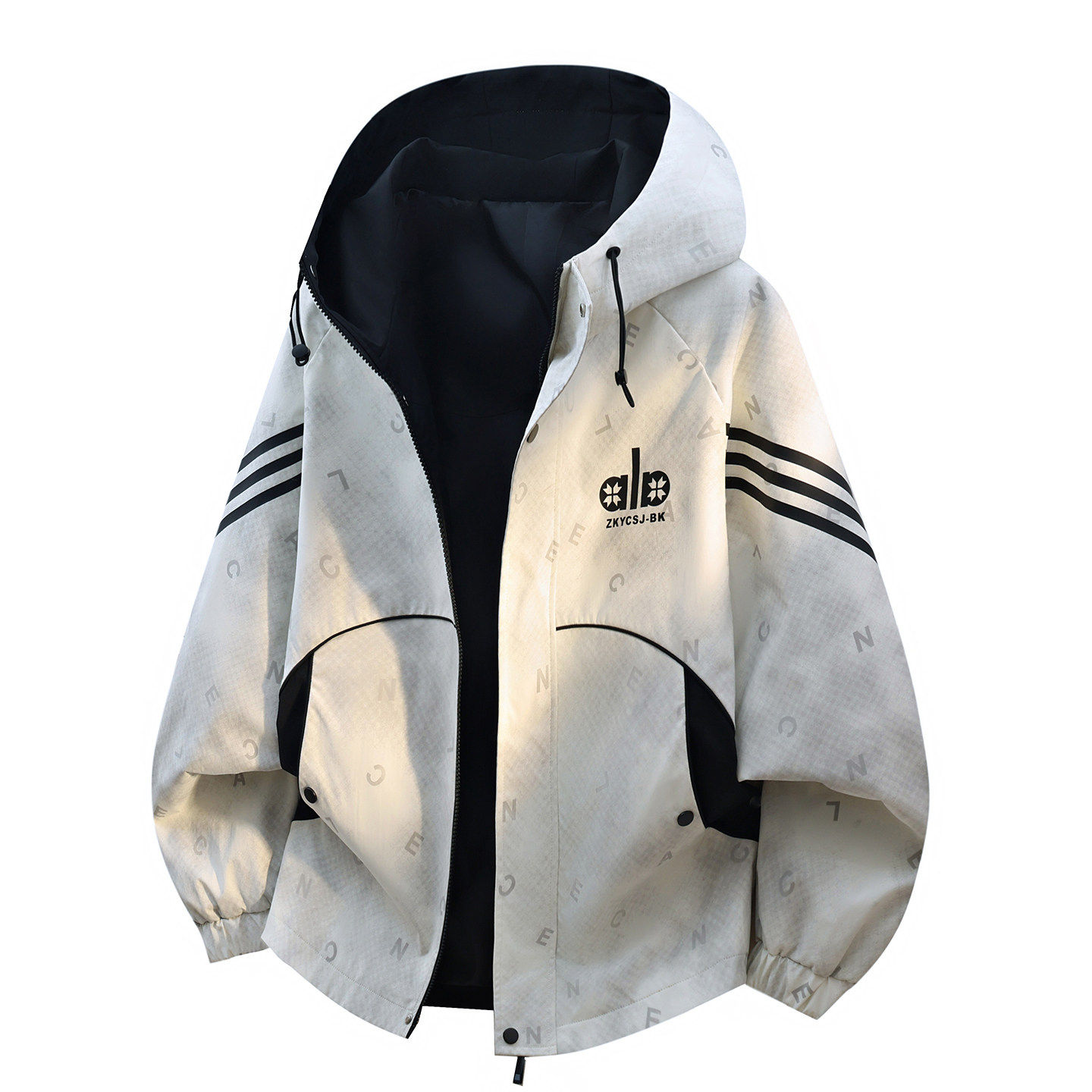 夹克男春秋季2026新款潮牌冲锋衣外套青少年初中高中学生运动褂子