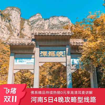 郑州洛阳开封5日游少林寺龙门石窟