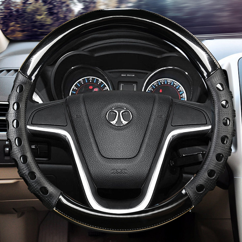 方向盘套碳个性改装饰北汽绅宝智行x35 x25 d50智道ex360 eu5 x65