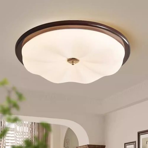 中古南瓜奶油风吸顶灯