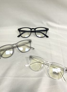 ND 防蓝光眼镜女透明框防辐射护素颜眼显脸瘦金属铰链平光镜