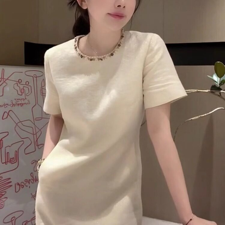 高级感法式轻奢名媛小香风连衣裙图片