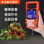 计价电子手提秤50公斤高精度家用小型迷你智能便携式 钓鱼弹簧磅秤