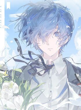 【女神异闻录】游戏同人 结城理仲夏物语徽章吧唧色纸方卡周边