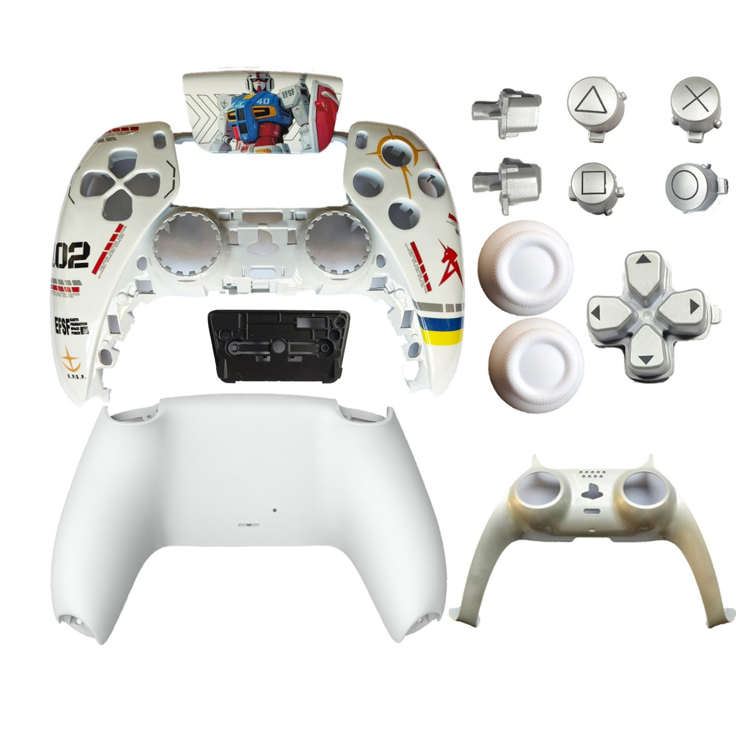 PS5游戏手柄外壳限定款维修上下盖PS5 2.03.0手柄壳PS