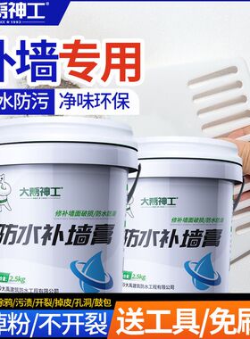 大禹神工防水补墙膏白色修补墙面