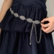 衣服腰链子配饰腰带女士复古小众民族风雕花装 饰百搭高级感连衣裙