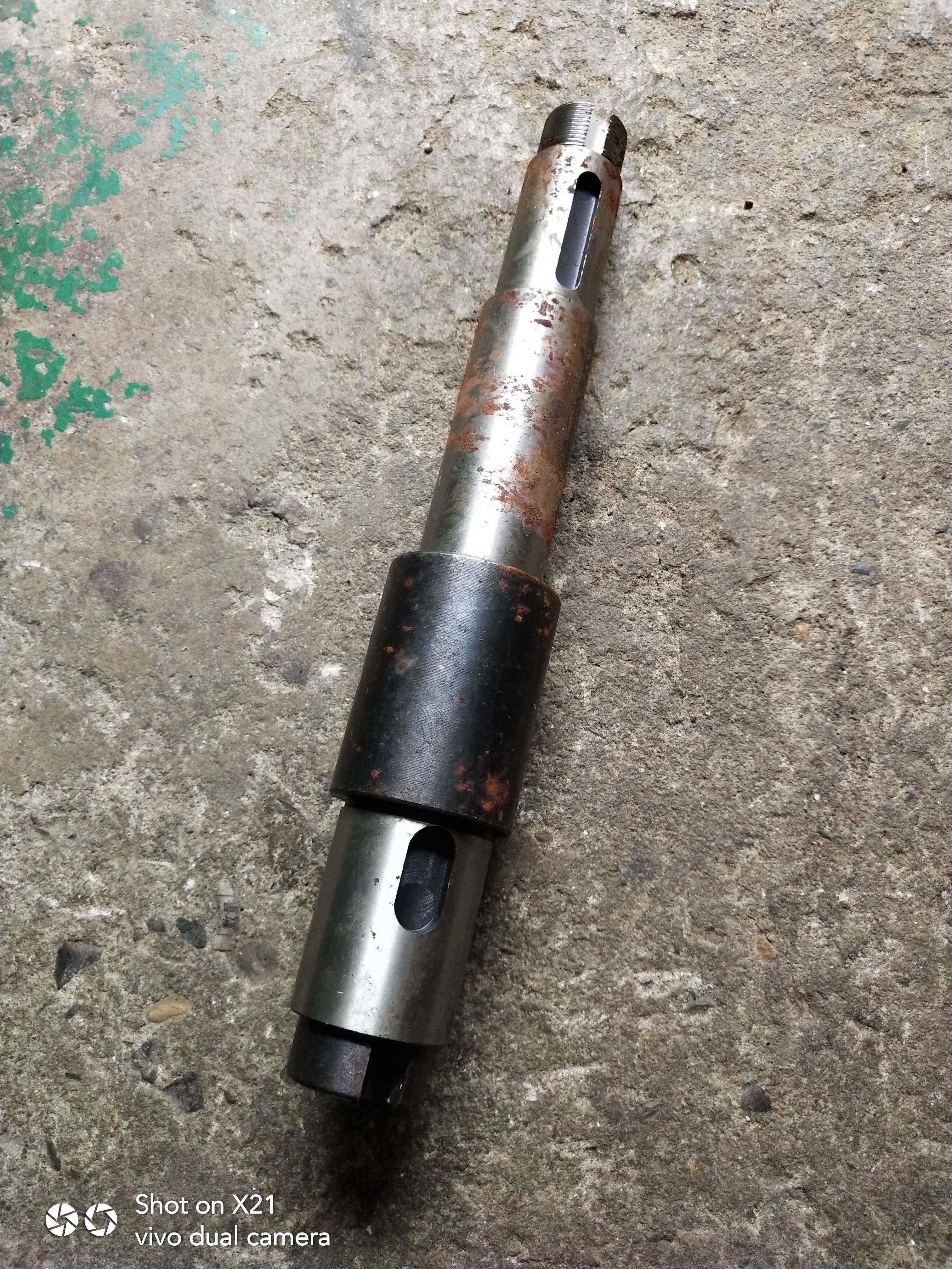 上海机床厂y3150滚齿机配件21201皮带轴一轴总长283机床铣床配件