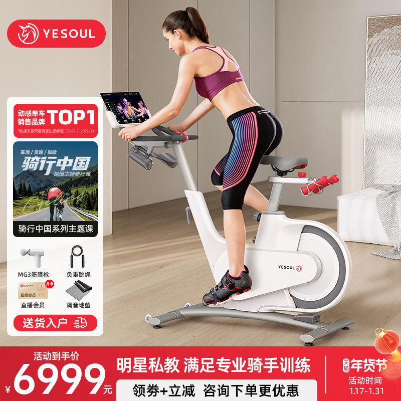 YESOUL野小兽新款健身房家用智能动感单车静音磁控运动健身车V1