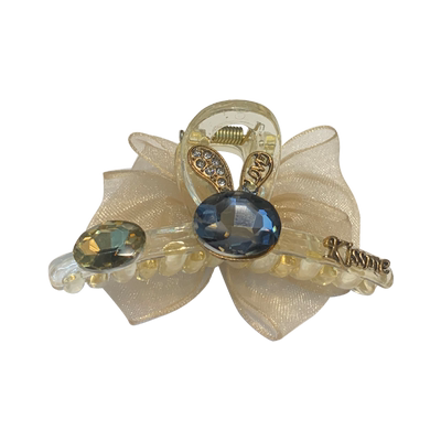 韩国优雅气质水晶小兔子中号抓夹