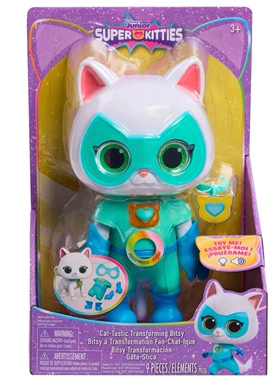 迪士尼SuperKitties超级小猫战队英雄变身功夫猫碧琪公仔玩偶