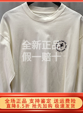 New Era纽亦华2026马春新圆领长袖T恤刺绣运动红色上衣 14907952