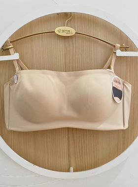 丽人新款女LB41A3无痕抹胸式小胸聚拢上托防滑可拆卸肩带文胸