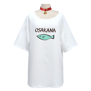 40原猫娘cos卫衣项圈 日系漫画黄豆粉同款T恤衣服 猫耳朵尾巴假发