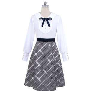 秀琴家 丰川祥子cos服 MyGo!!! BanG Dream 衬衣 格子裙 MyGo cos