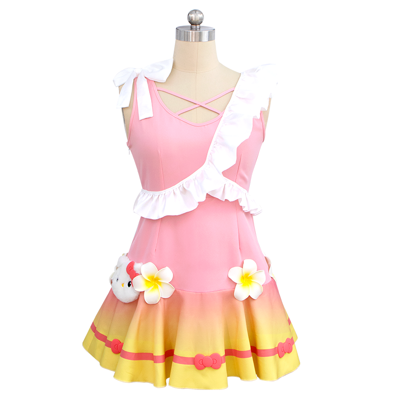 秀琴家 小喬HelloKitty cos服全套星元皮繽紛獨(dú)角獸 王者聯(lián)動(dòng)榮耀